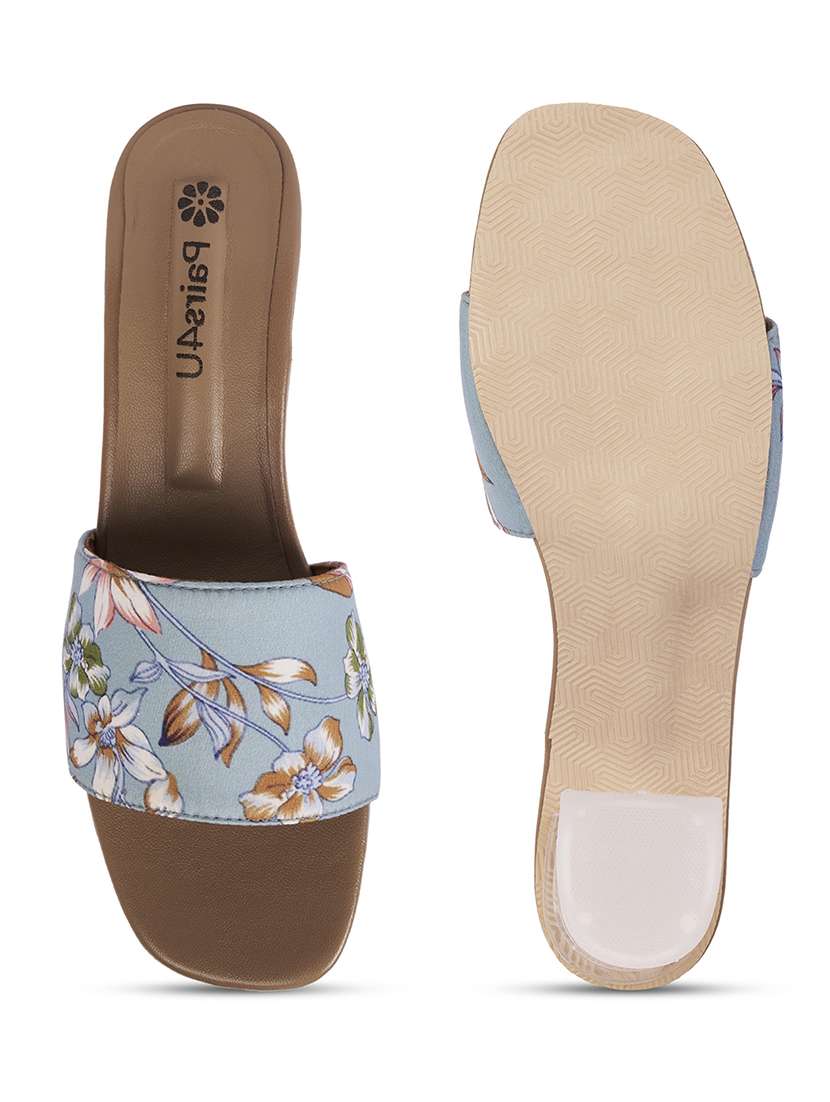 women floral printed slip on sandal - 22146563 -  Standard Image - 5