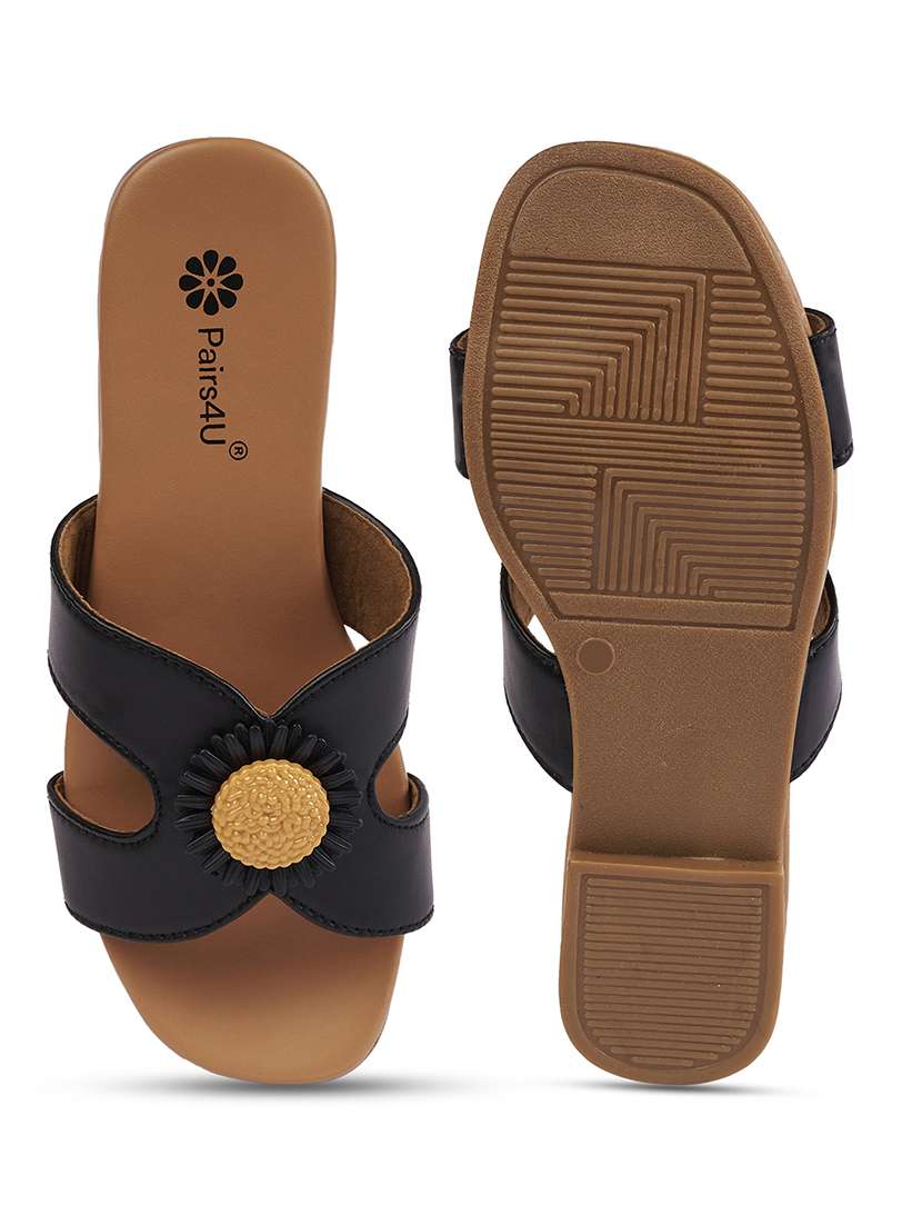 women black slip on sandal - 22146576 -  Standard Image - 5
