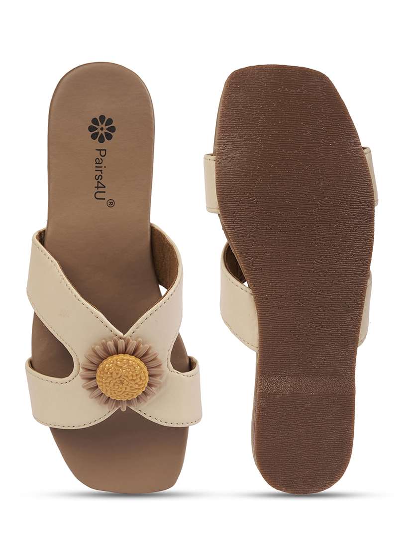 women off white slip on sandal - 22146577 - Standard Image - 5