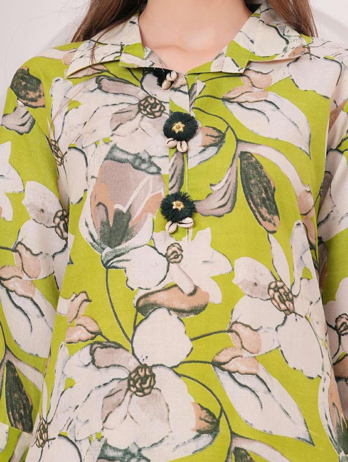 women floral printed three quarter sleeve kurta palazzo set - 22146628 -  Standard Image - 5