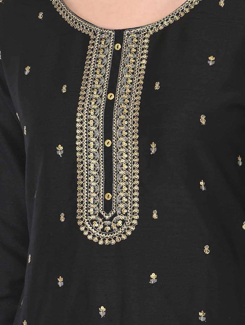 women embroidered three quarter sleeve straight kurta - 22146778 -  Standard Image - 5