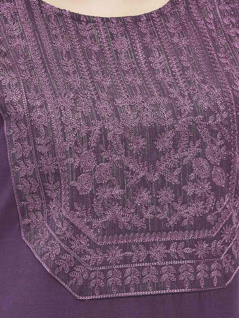 women embroidered three quarter sleeve straight kurta - 22146791 -  Standard Image - 5