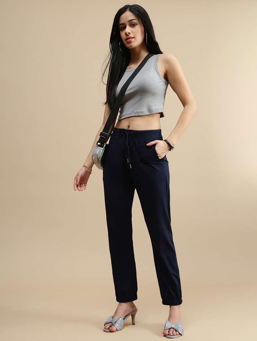 women solid sleeveless crop top - 22146884 -  Standard Image - 3