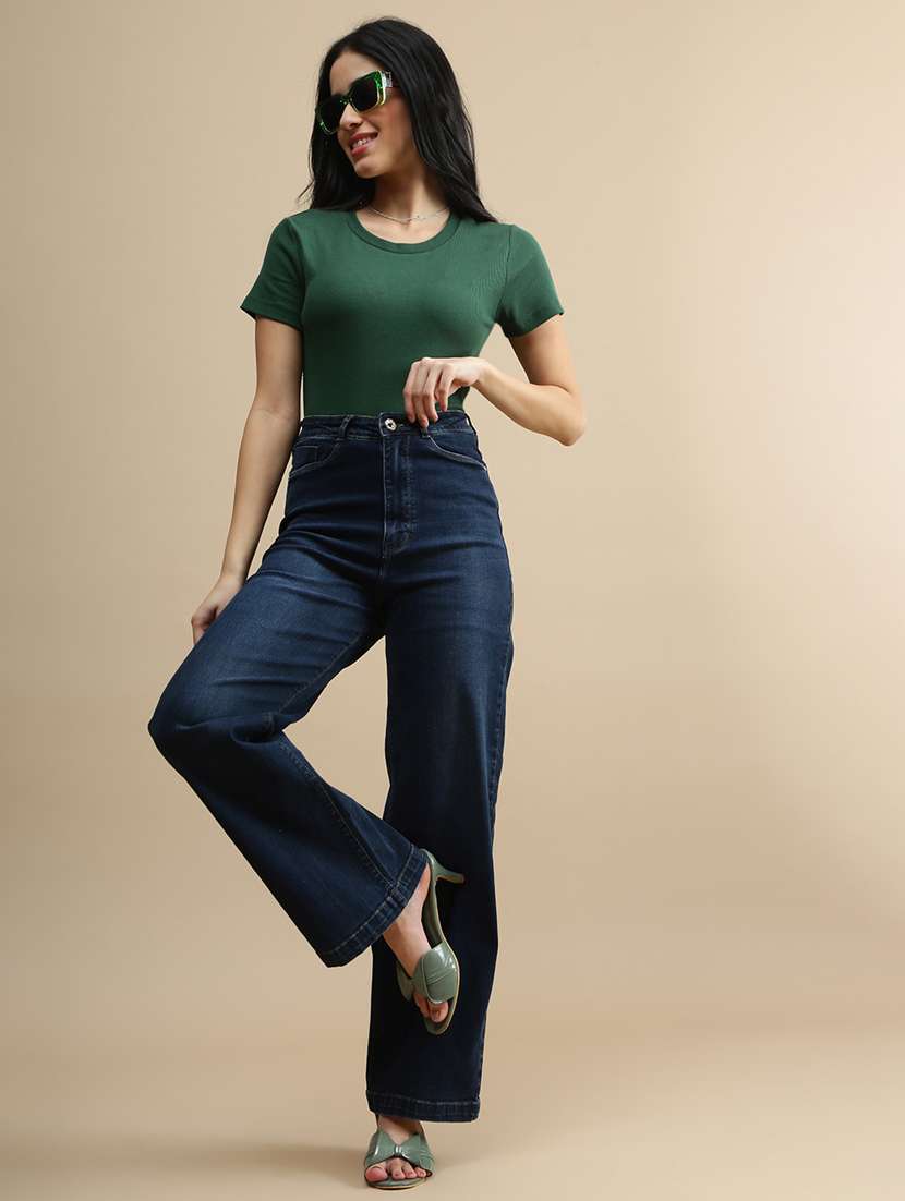 women solid short sleeve top - 22146887 -  Standard Image - 3