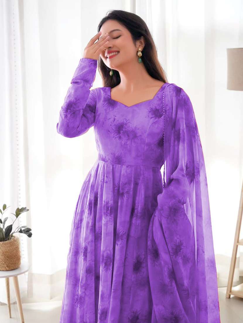 women floral printed long sleeve kurta pant with dupatta set - 22147147 -  Standard Image - 3