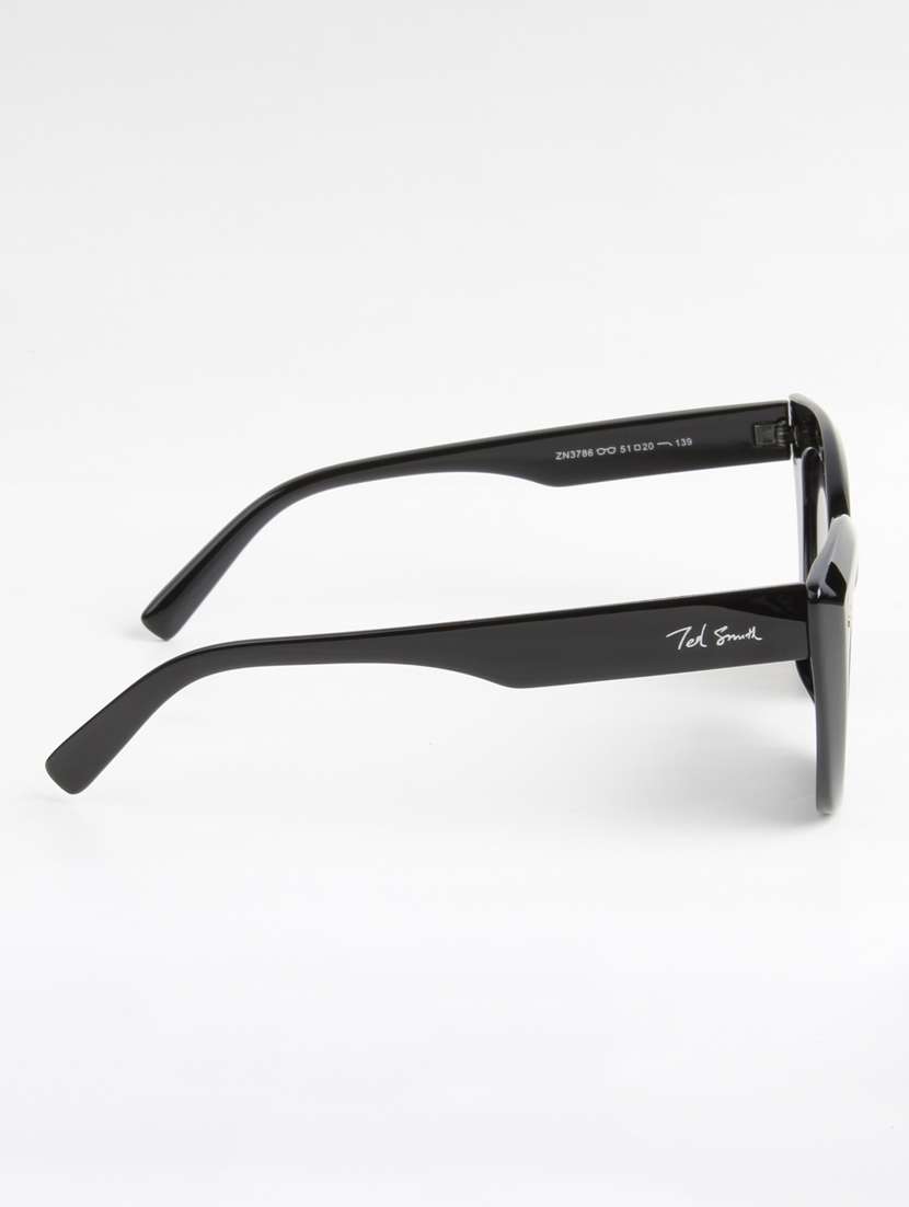 ted smith women cat eye black sunglasses with uv protected lenses - 22147228 -  Standard Image - 3