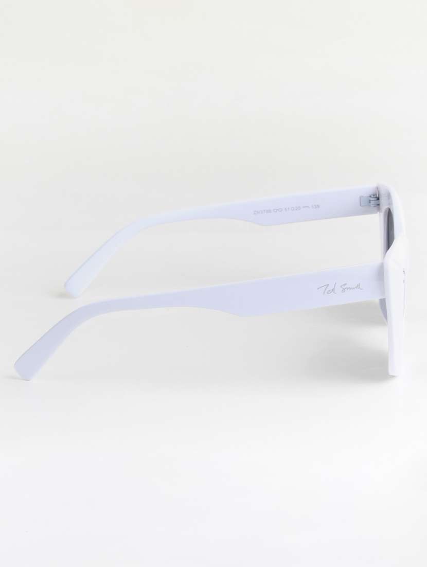 ted smith women cat eye white black sunglasses with uv protected lenses - 22147229 -  Standard Image - 3