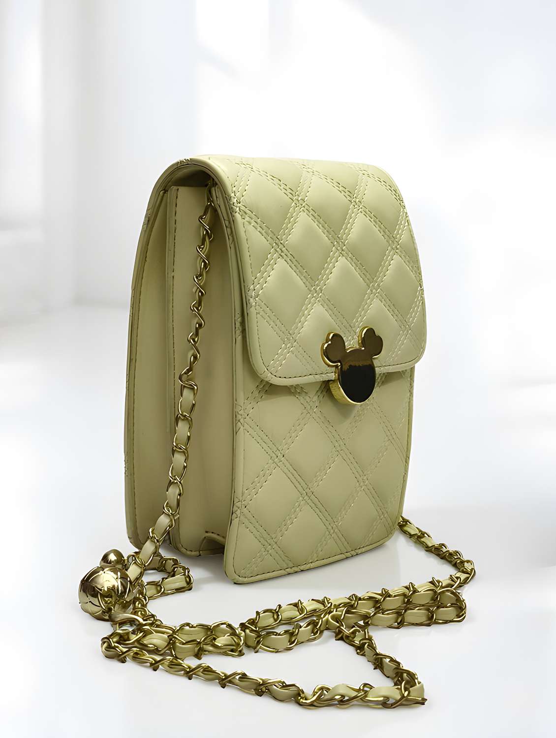quilted sling bag with chain strap  - 22147342 -  Standard Image - 3