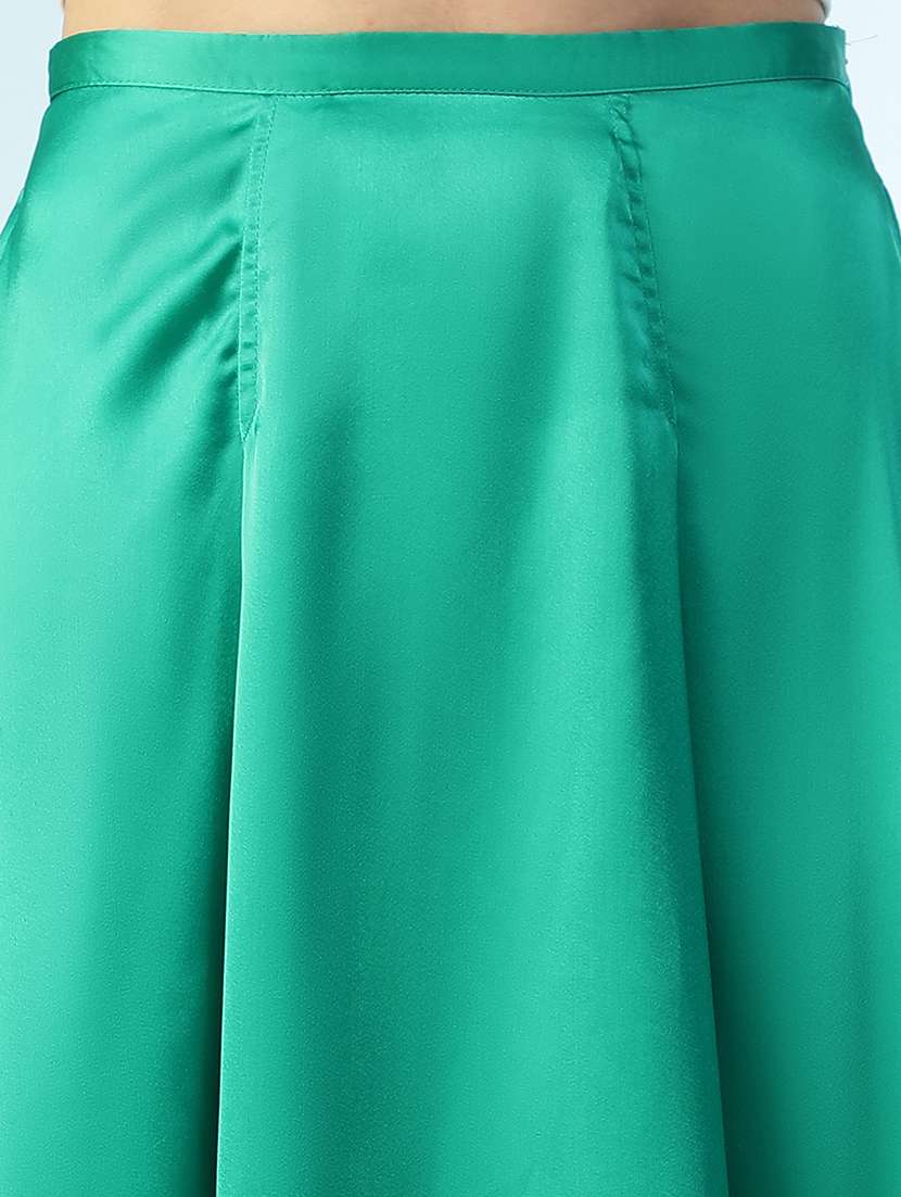 women solid mid rise flared skirt - 22147441 -  Standard Image - 5