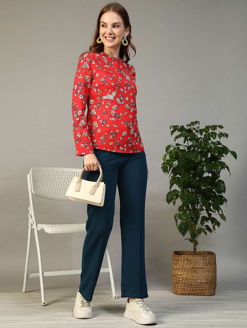 women floral print long sleeve regular top - 22147466 -  Standard Image - 3