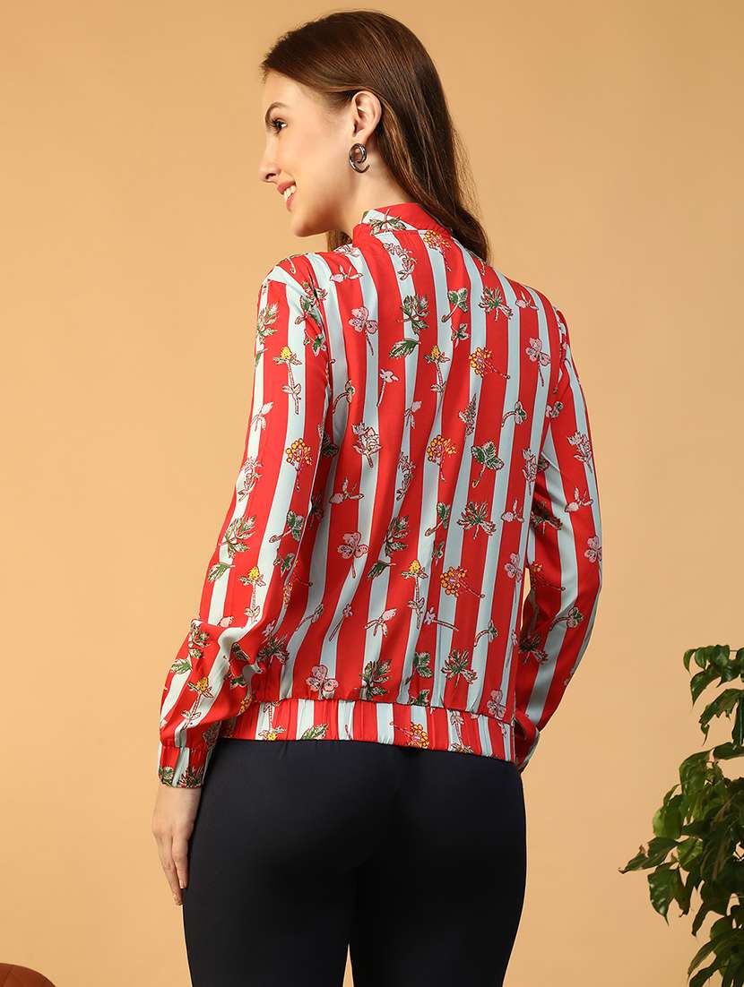 women printed long sleeve summer jacket - 22147523 -  Standard Image - 5