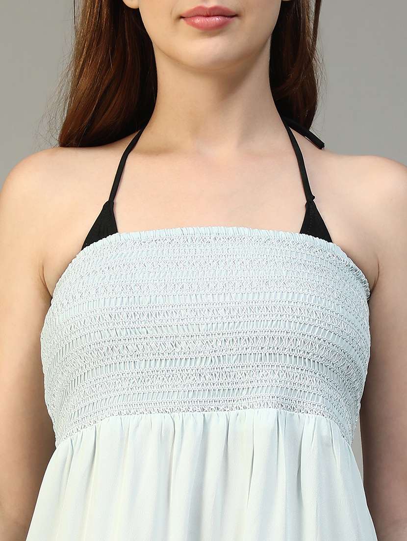 women solid beachwear coverup dress - 22147544 -  Standard Image - 5