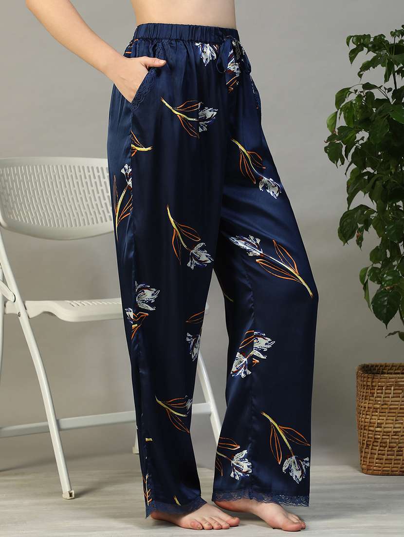 women printed mid rise lounge wear pajama - 22147546 -  Standard Image - 3