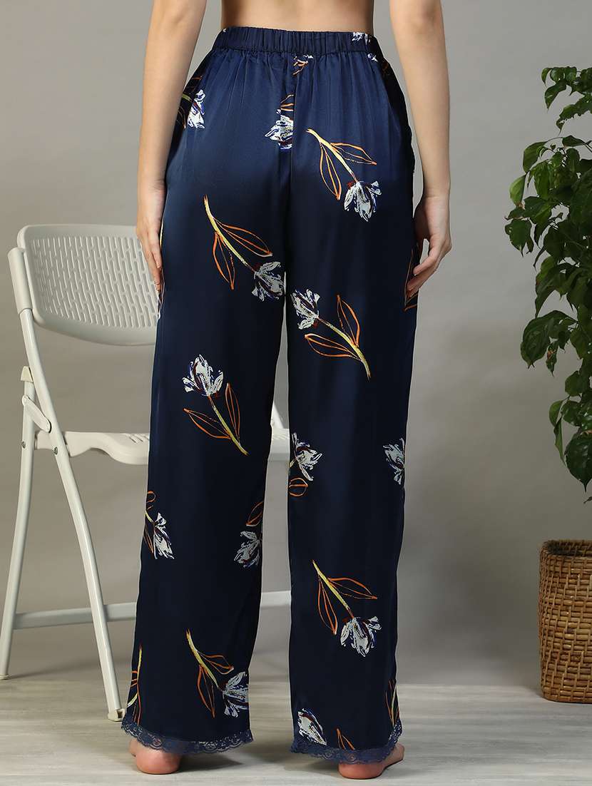 women printed mid rise lounge wear pajama - 22147546 -  Standard Image - 5