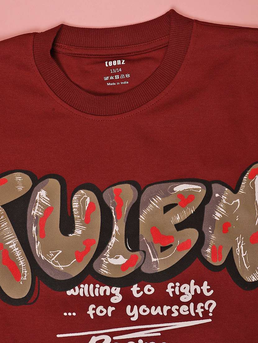 boys front print long sleeve t-shirt - 22147570 -  Standard Image - 3