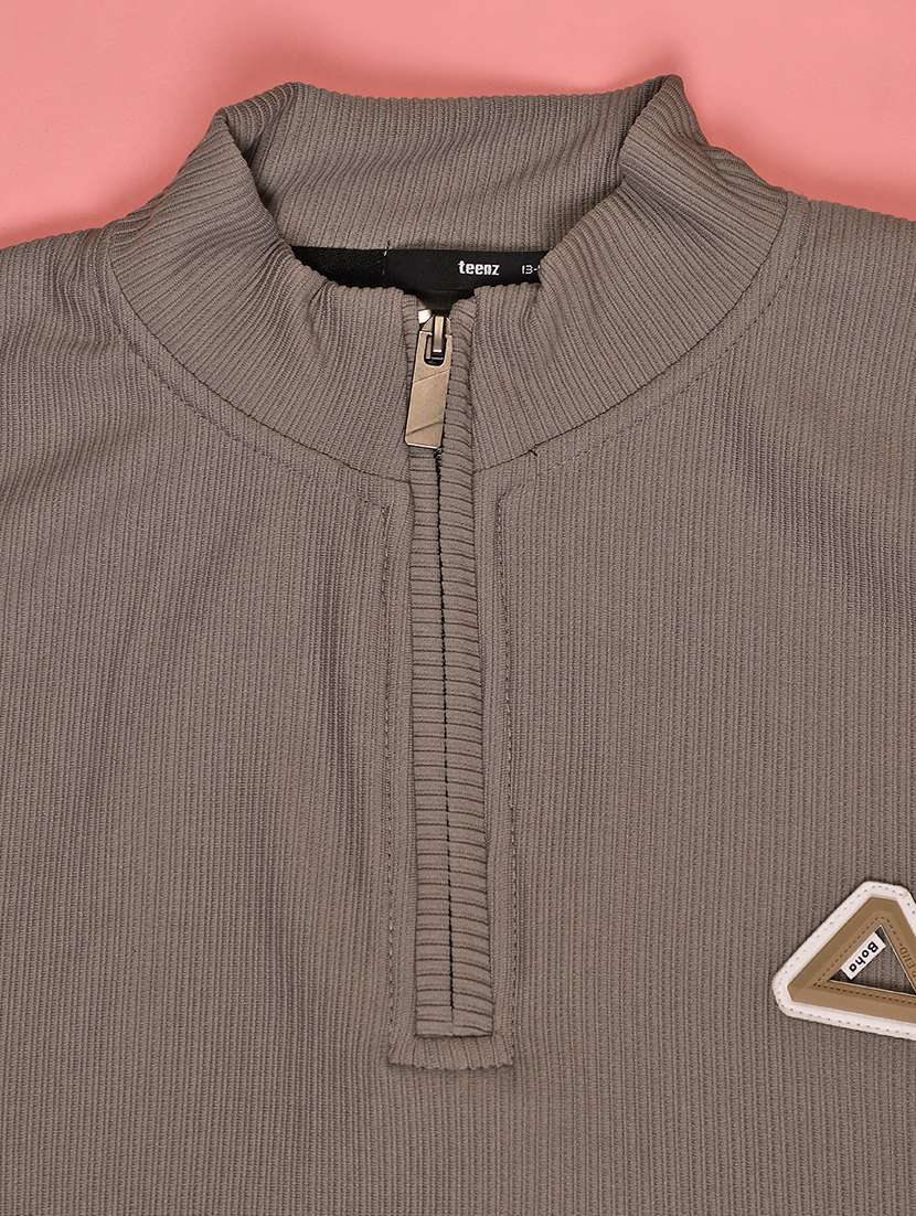 boys solid long sleeve sweatshirt - 22147581 -  Standard Image - 3