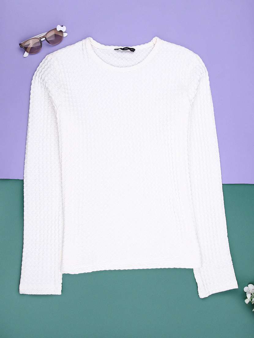 girls solid long sleeve t-shirt