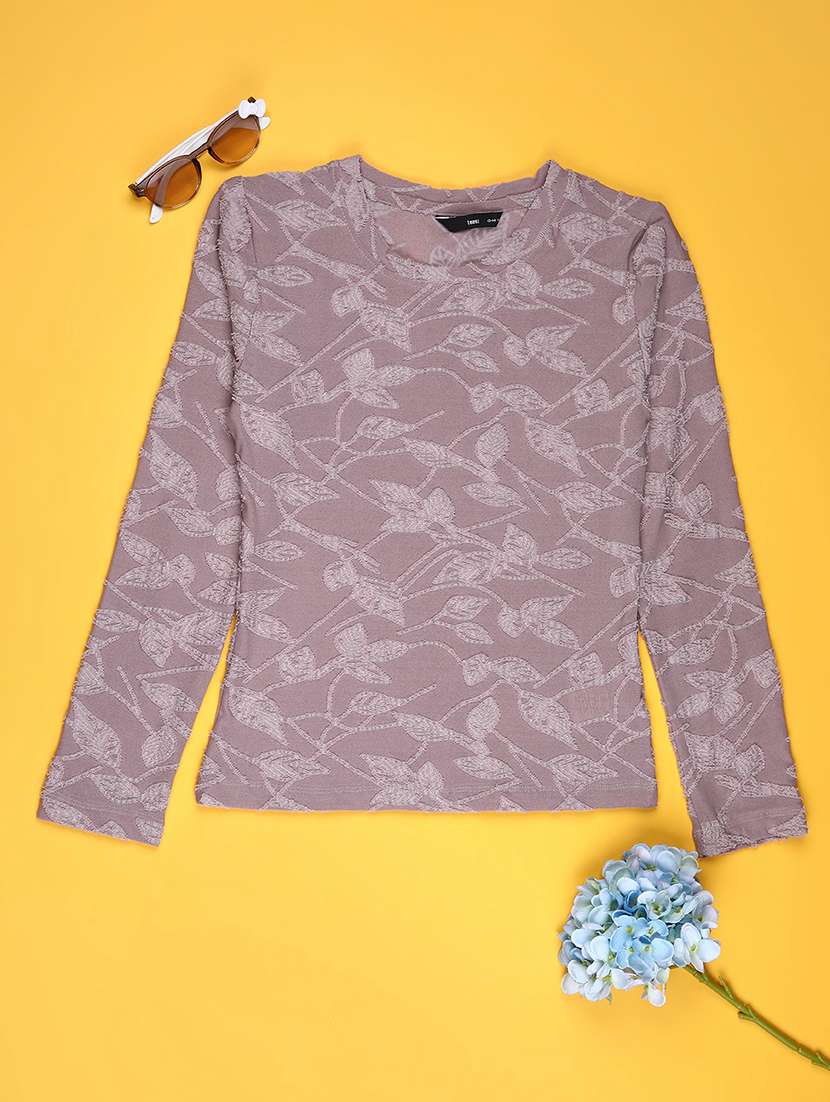 girls self design long sleeve tee