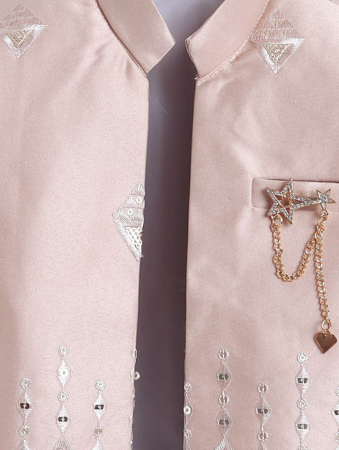 boys self designed long sleeve sherwani set - 22147593 -  Standard Image - 5