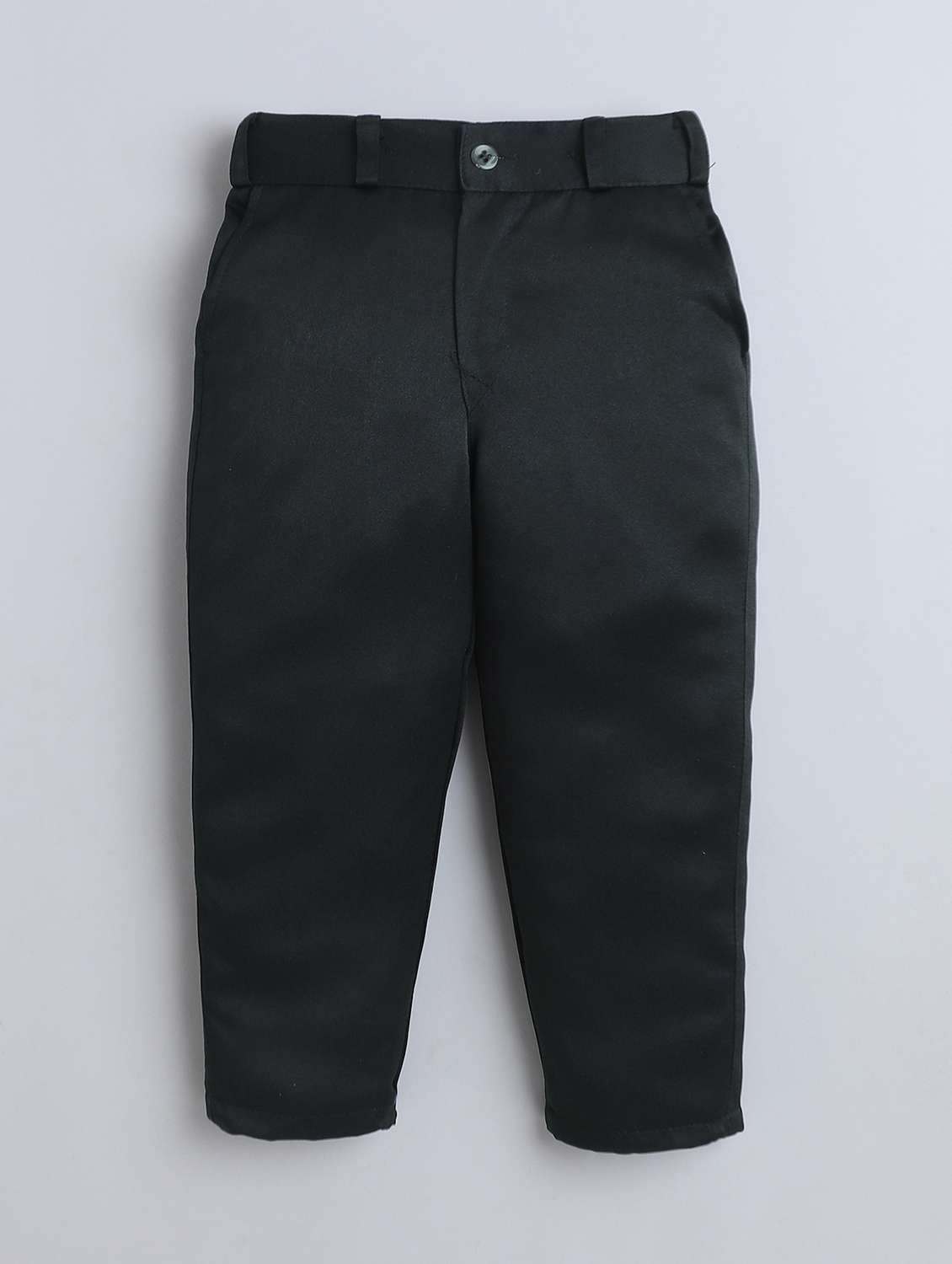 boys solid shirt & trouser with cap set - 22147676 -  Standard Image - 3