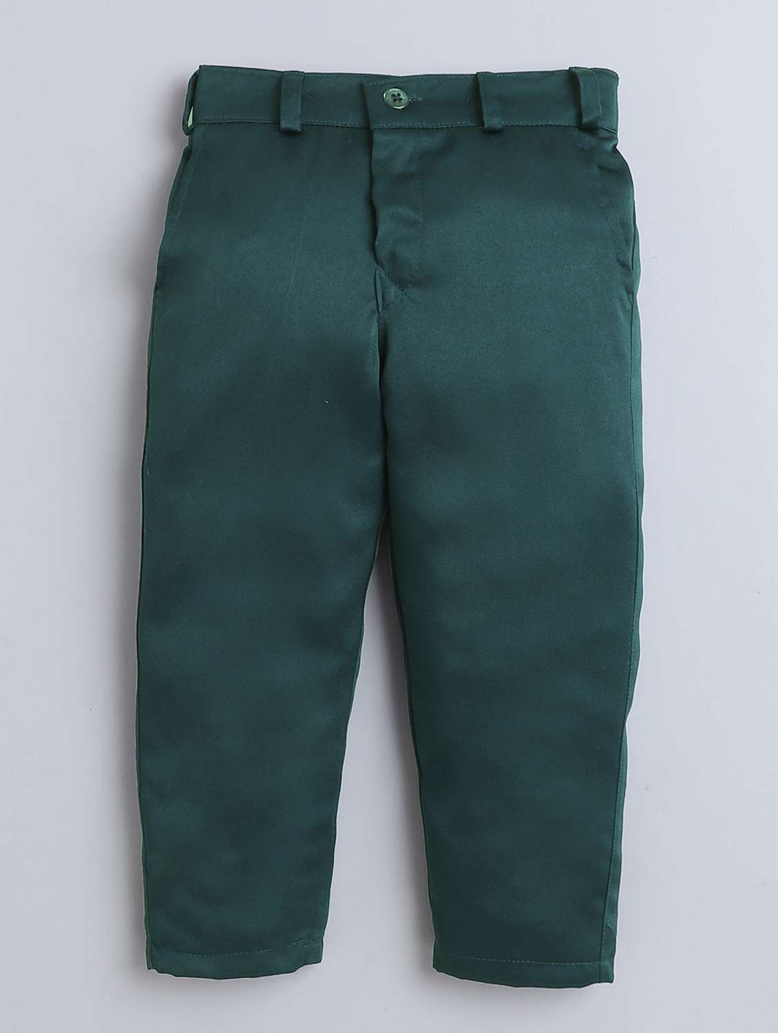 boys solid shirt & trouser with cap set - 22147678 -  Standard Image - 3