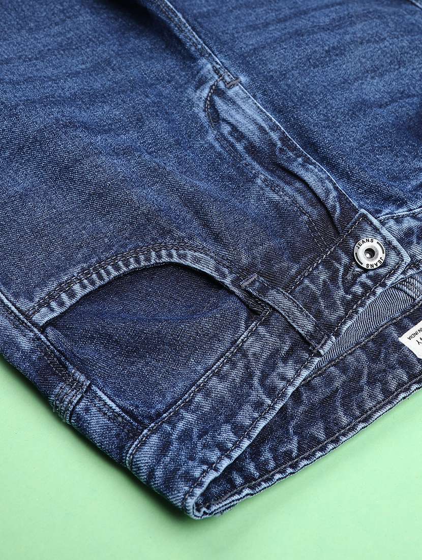 girls solid mid rise slim fit jeans - 22147699 -  Standard Image - 3