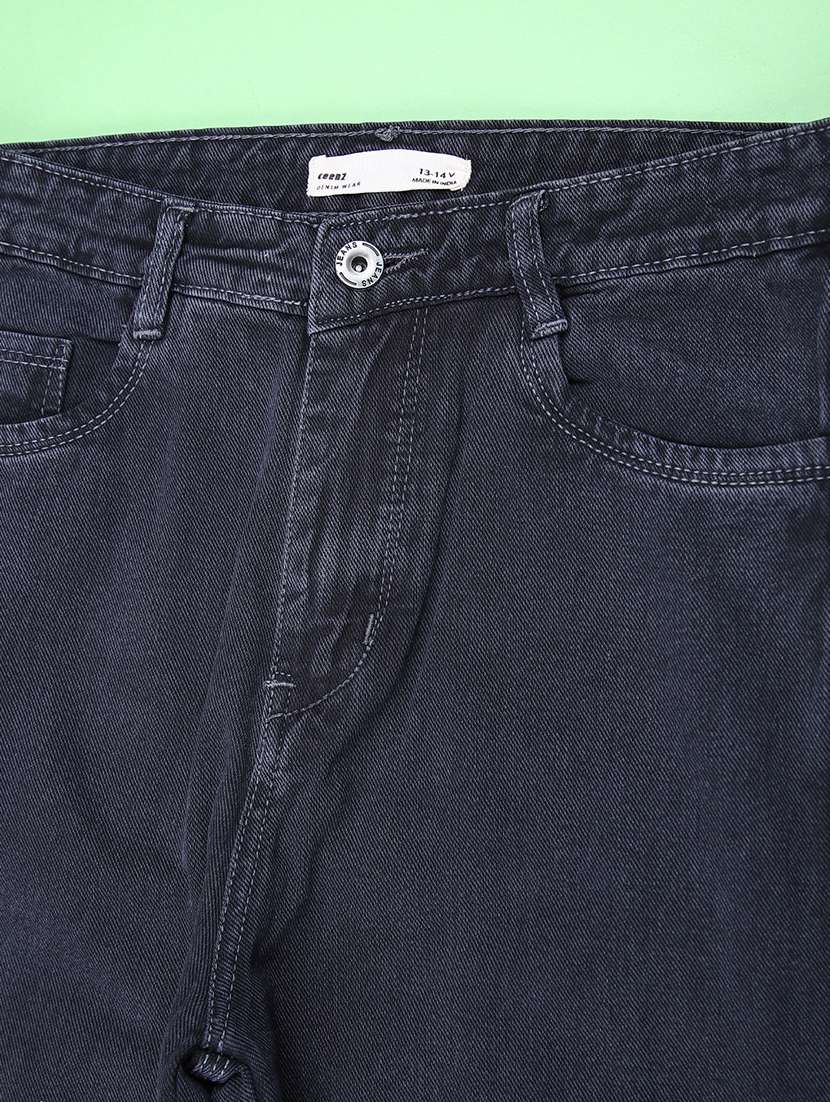 girls solid mid rise slim fit jeans - 22147700 -  Standard Image - 3