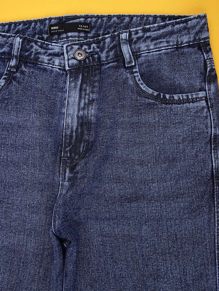 girls solid mid rise straight fit jeans - 22147702 -  Standard Image - 3