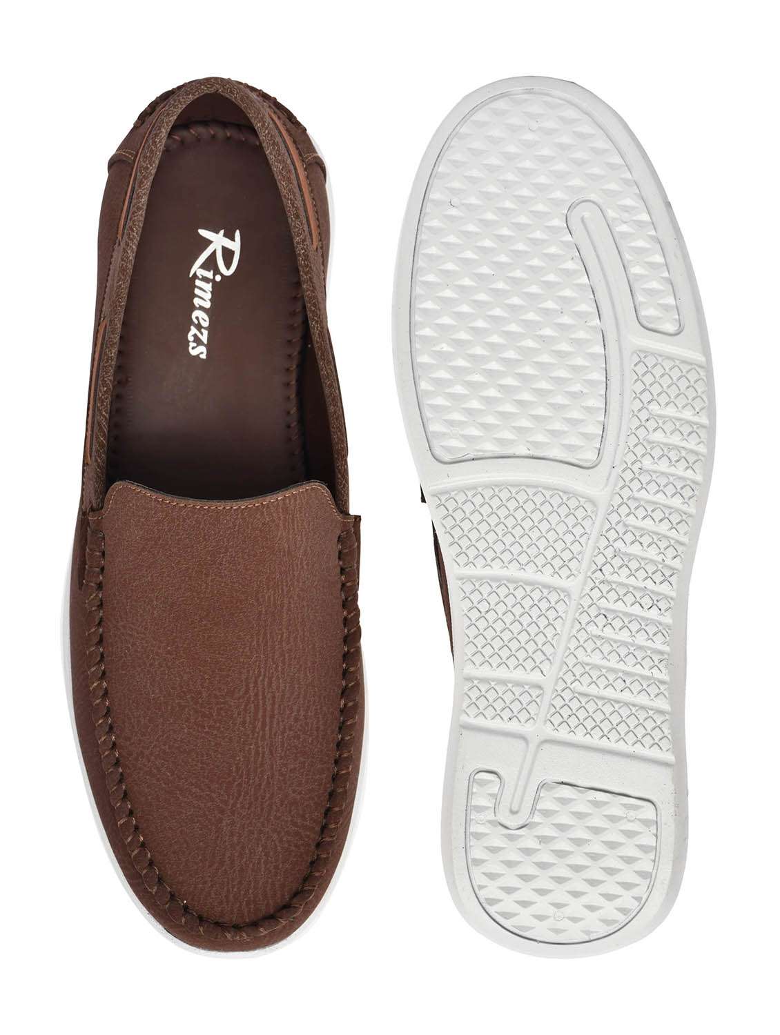 men brown slip on loafer - 22147710 - Standard Image - 5