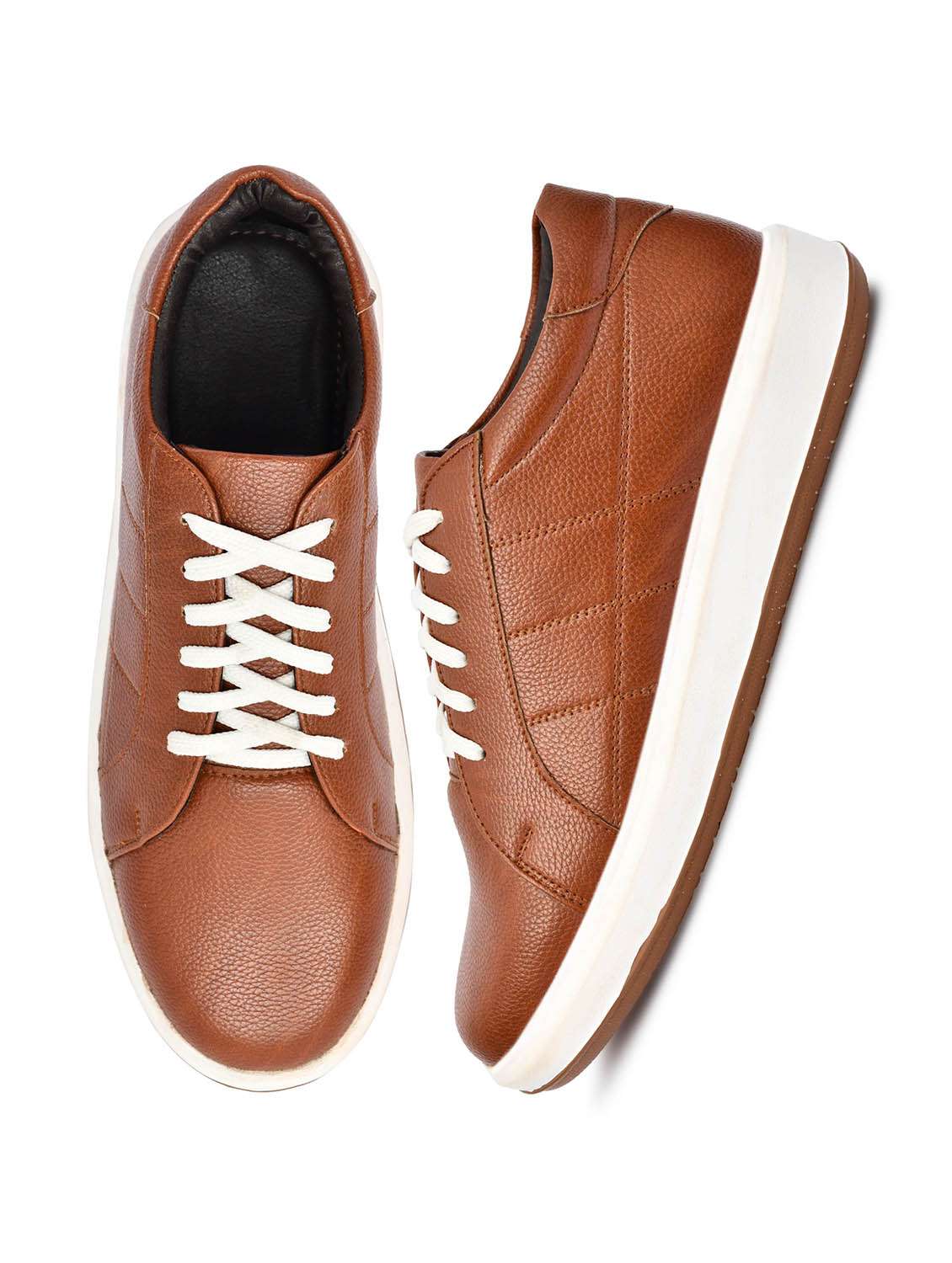 men tan lace-up shoe - 22147713 -  Standard Image - 3