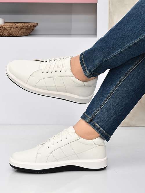 men white lace-up shoe - 22147716 -  Standard Image - 0