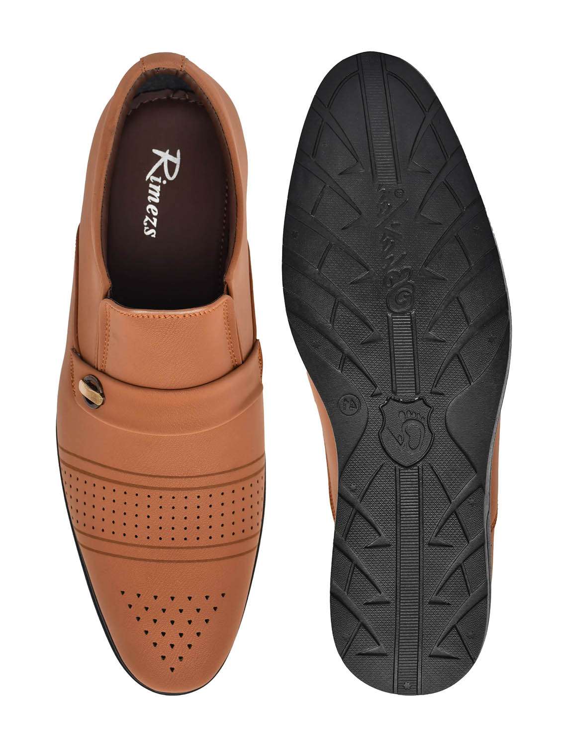 men tan slip on shoe - 22147718 -  Standard Image - 5