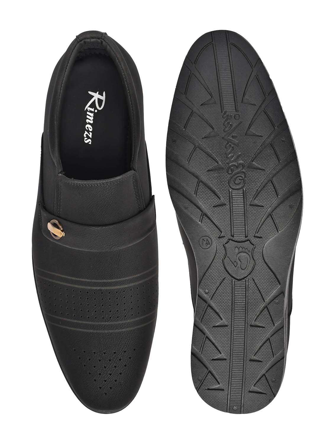 men black slip on shoe - 22147719 -  Standard Image - 5