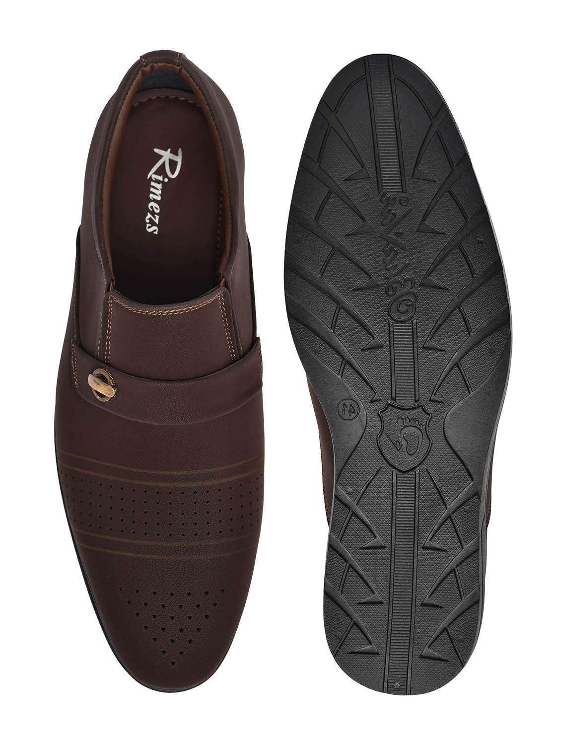 men brown slip on shoe - 22147720 -  Standard Image - 5