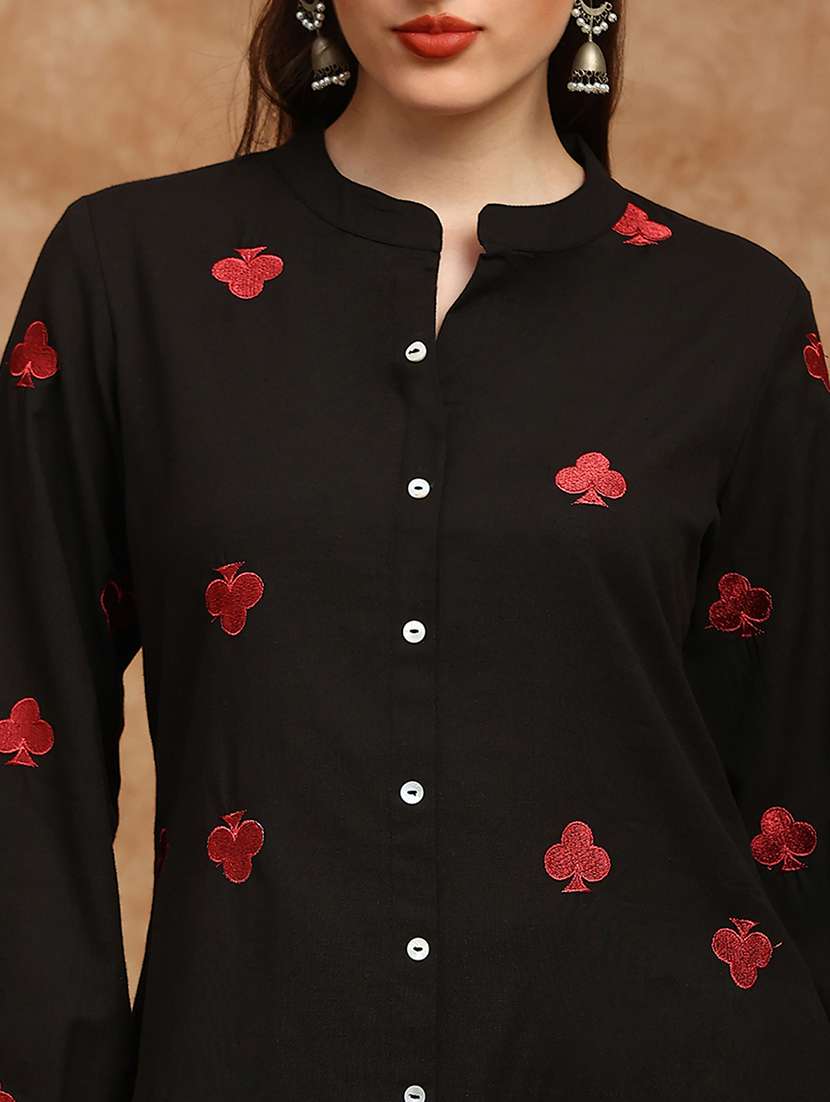 women embroidered long sleeve kurta pant set - 22147801 -  Standard Image - 5