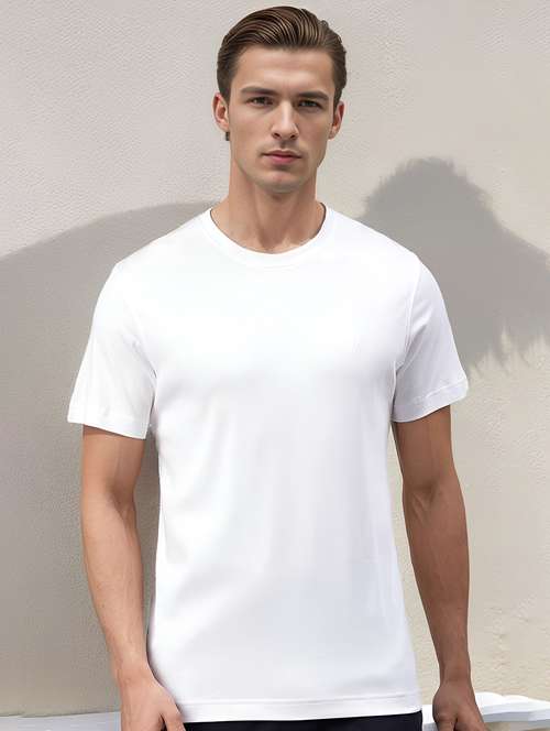 men solid short sleeve regular fit t-shirt - 22148036 -  Standard Image - 0