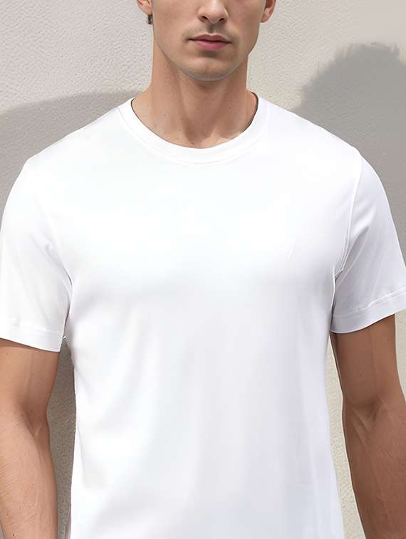 men solid short sleeve regular fit t-shirt - 22148036 -  Standard Image - 3