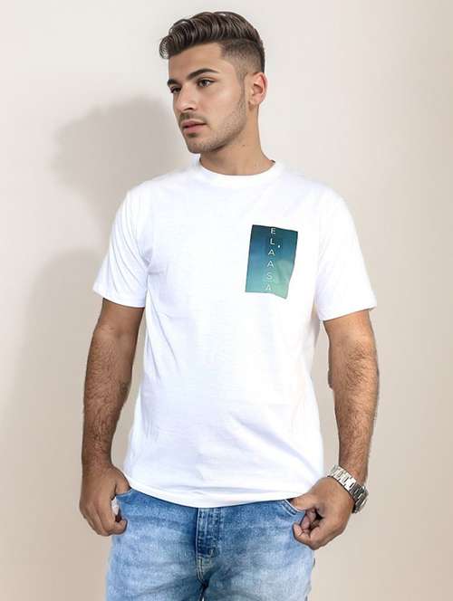 men placement print short sleeve regular fit t-shirt - 22148042 -  Standard Image - 0