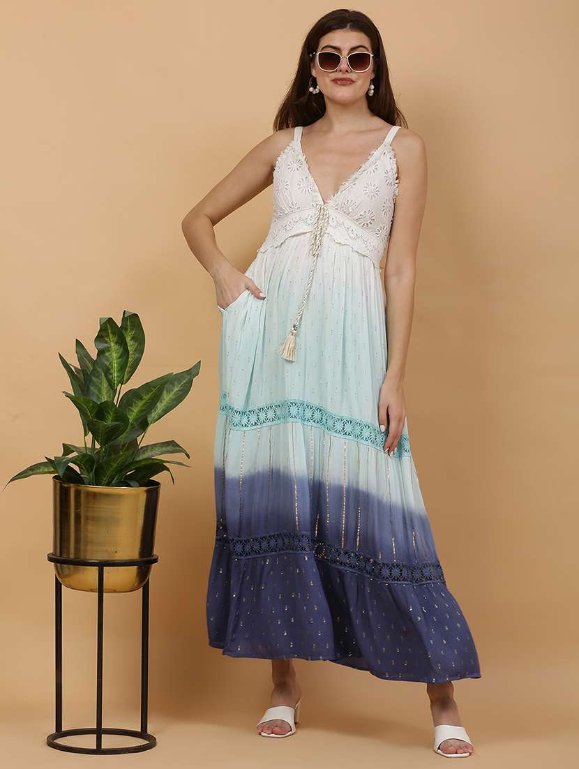 majestic by baani women multicolor maxi full length dress - 22148048 -  Zoom Image - 0