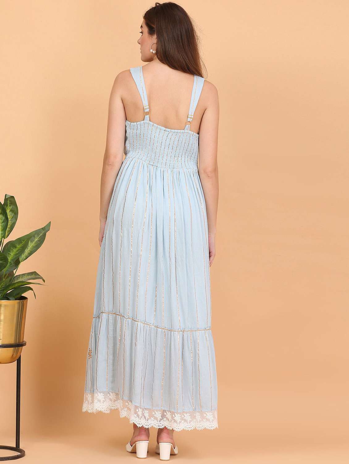 women shoulder strap tiered dress - 22148075 -  Standard Image - 3