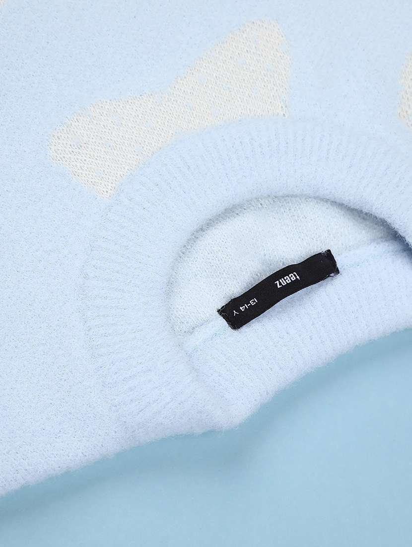 girl self designed long sleeve sweater - 22148142 -  Standard Image - 3