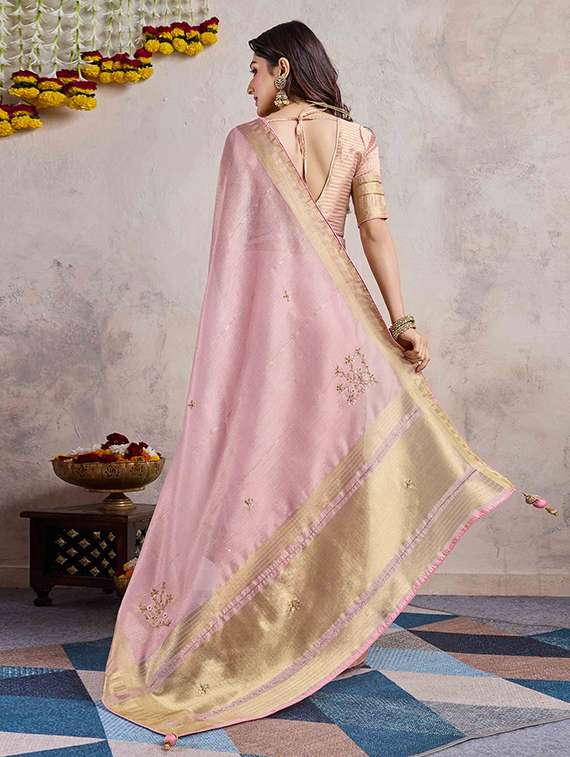 women self design bordered saree with blouse - 22148179 -  Standard Image - 3