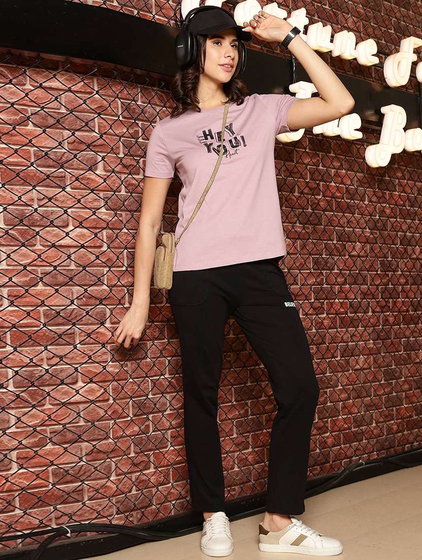 women solid mid rise regular track pant - 22148189 -  Standard Image - 5