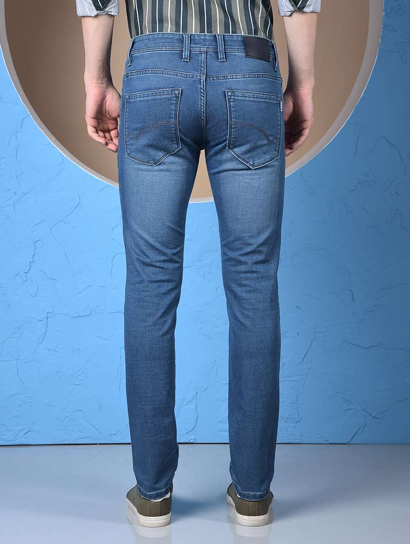 men washed low rise slim fit jeans - 22148239 -  Standard Image - 3
