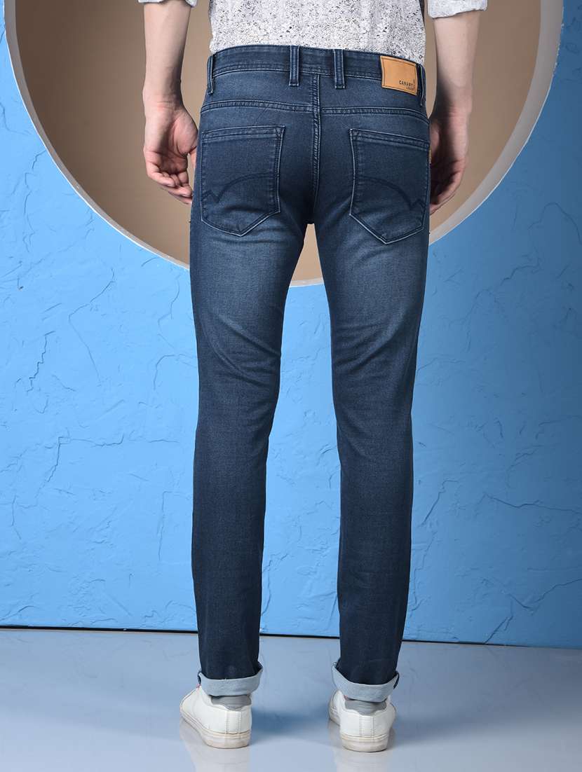 men washed low rise slim fit jeans - 22148240 -  Standard Image - 3