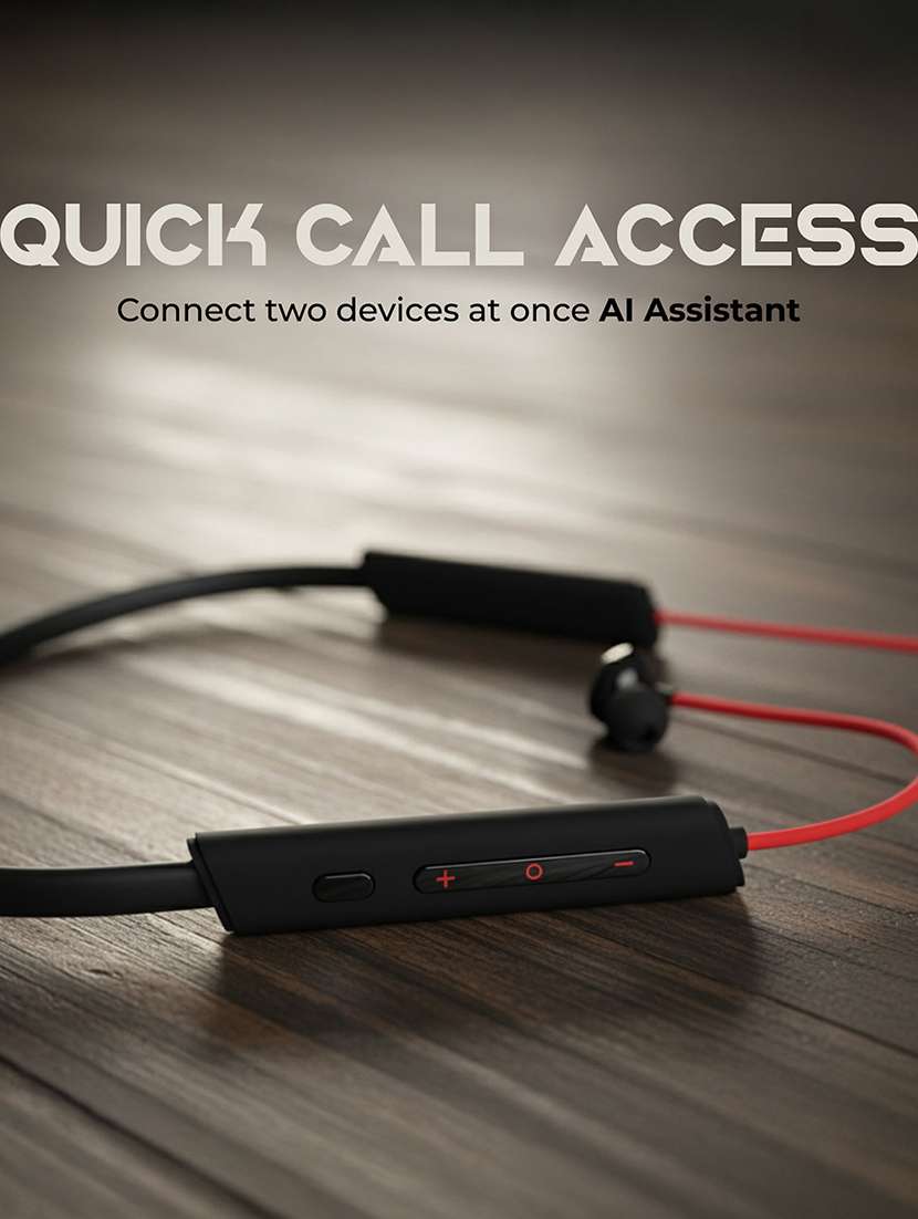 snapup musique bassx bluetooth wireless neckband (blazing red) - 22153663 -  Standard Image - 10