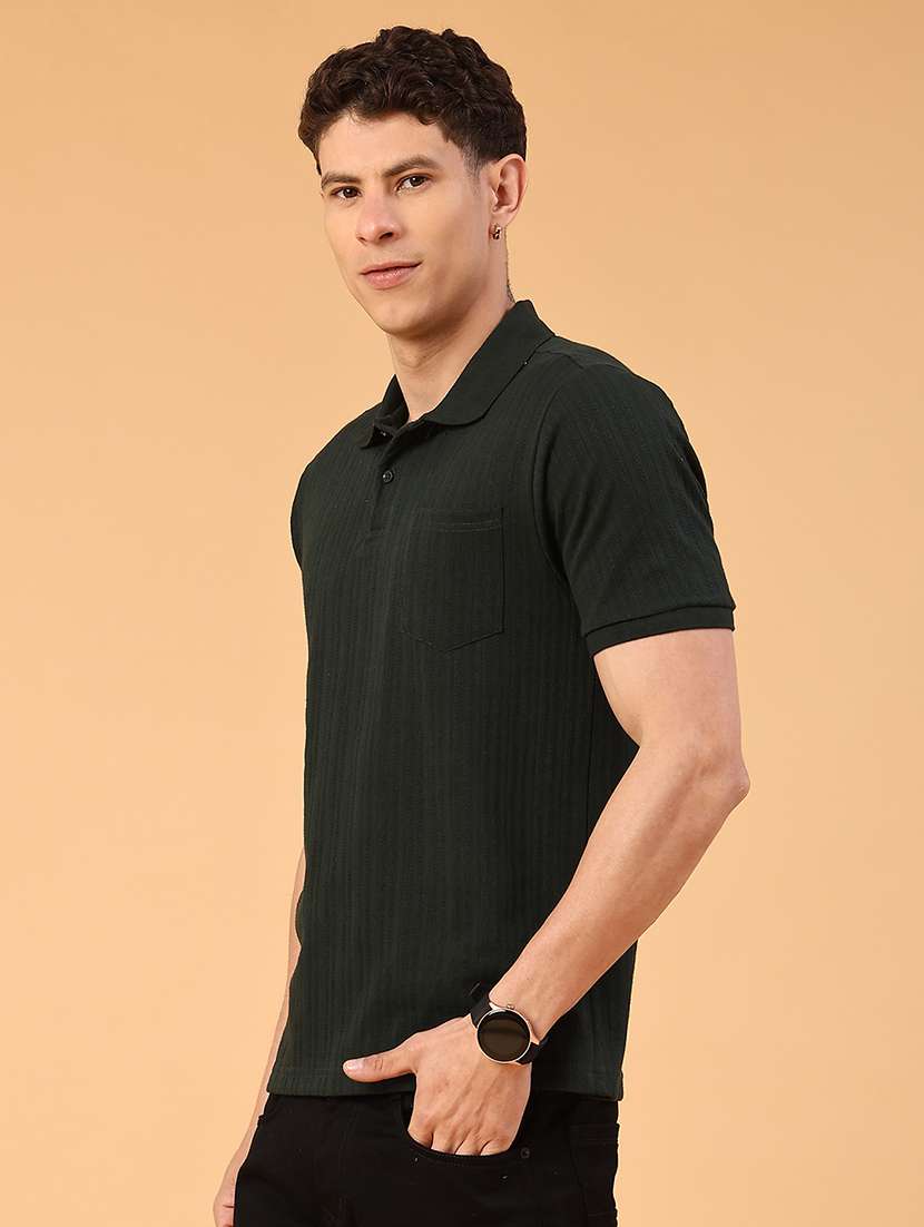 men black cotton blend plain t-shirt - 22154692 -  Standard Image - 3