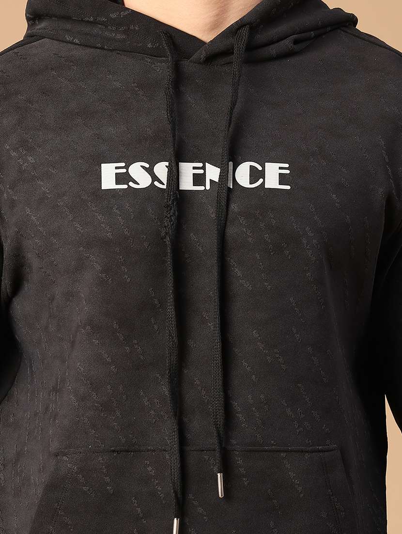 men printed long sleeve hooded sweatshirt - 22155250 -  Standard Image - 5