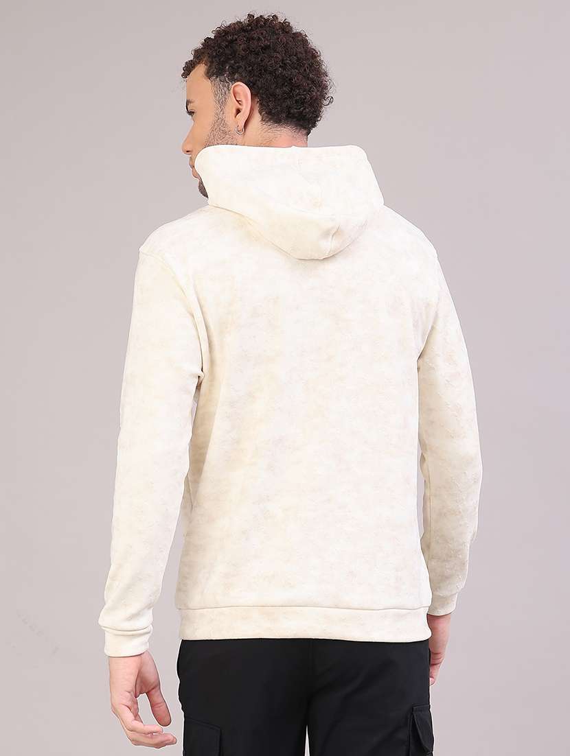 men printed long sleeve hooded sweatshirt - 22155253 -  Standard Image - 3