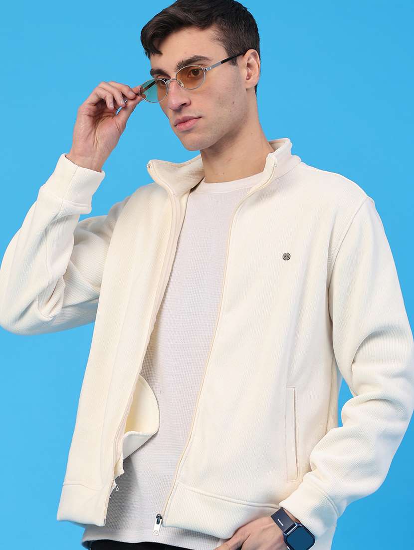 men solid long sleeve sweatshirt